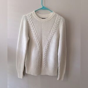 Abercrombie & Fitch Womens Size Mivory Cable Nit Sweater